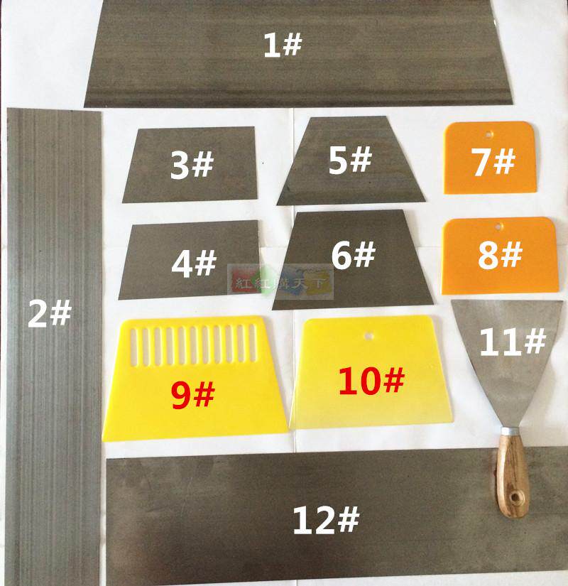 Car Paint Batch Earth Knife Atomy Ash Scraper Universal Scrape Ash Knife Plastic Raw Lacquer Squeegee stainless steel tool