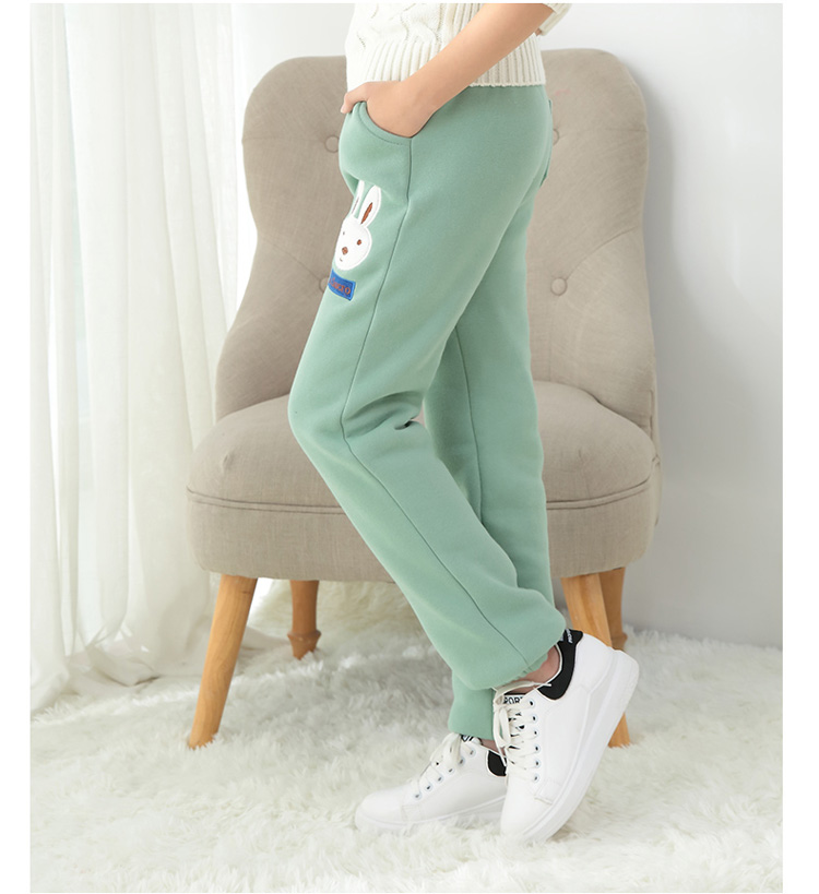 Trẻ em mặc 5 cô gái 7 cộng với quần độn nhung 3-9 tuổi 10 8 cô gái 4 quần kho báu của phụ nữ 6 quần mùa thu và mùa đông ấm áp quần kaki cho bé