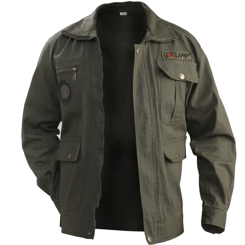 Хлопковый износостойкий лонгслив для работы, куртка, рабочая одежда, защита от ожогов