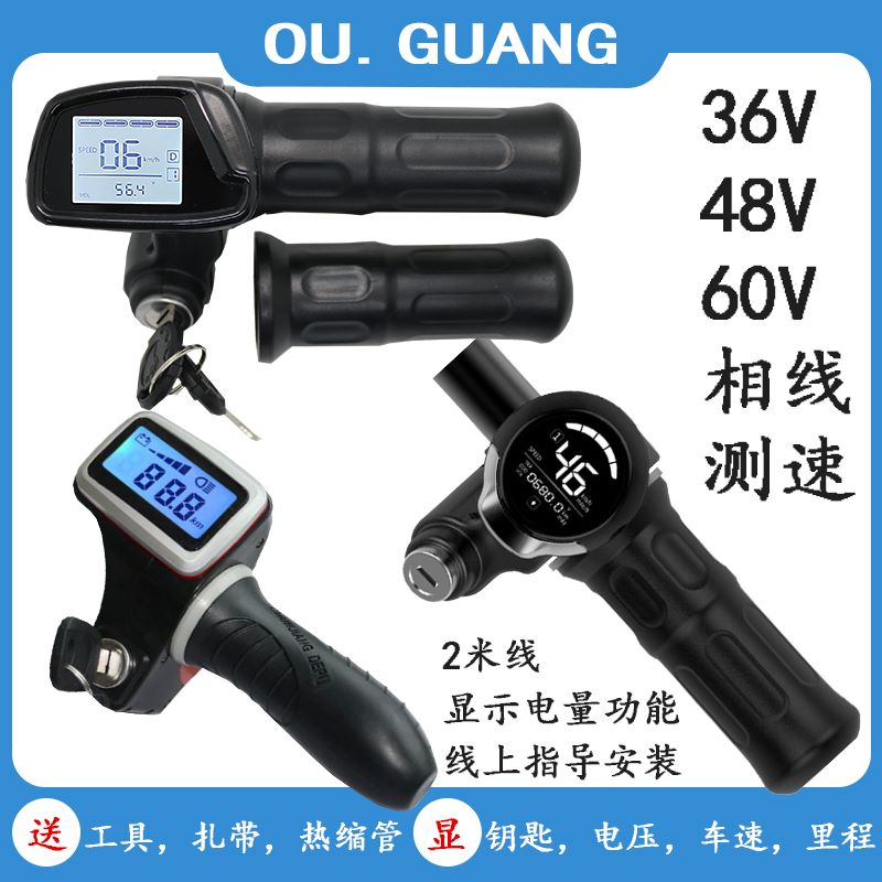 36V48V60V LCD instrument key cruise electric vehicle turn handle accelerator governor Zhengbu Godesheng