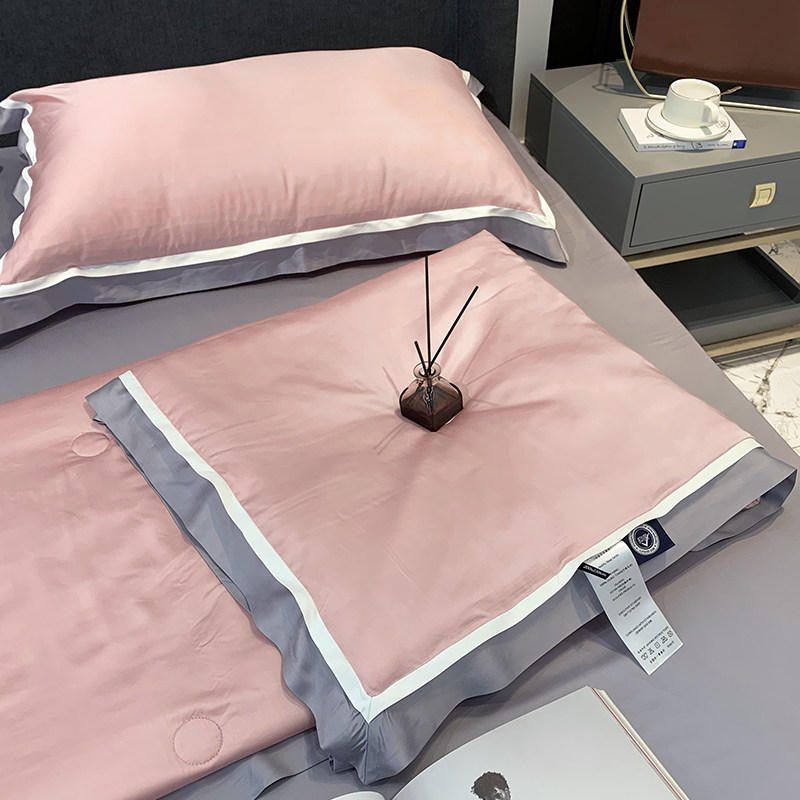 80 Tencel Air Conditioning Quilts Four-Piece Summer Cooling Quilts Machine Washable Ice Silk Summer Quilts Cool High-end Thin Quilts