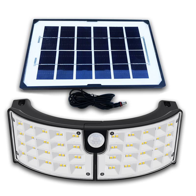 Separates Arc Large Solar Wall Lamp Human Body Sensor Outdoor Led Lamp Courtyard Lamp Garage Lamp Automatically Turns on after Dark