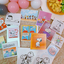 Japanese ins minimalist home decoration cute Snoopy wall sticker mobile phone case sticker puppy sticker diary