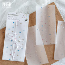 Moment wish series of white ink creative sulfuric acid paper note paper girl heart hand account collage message note material paper