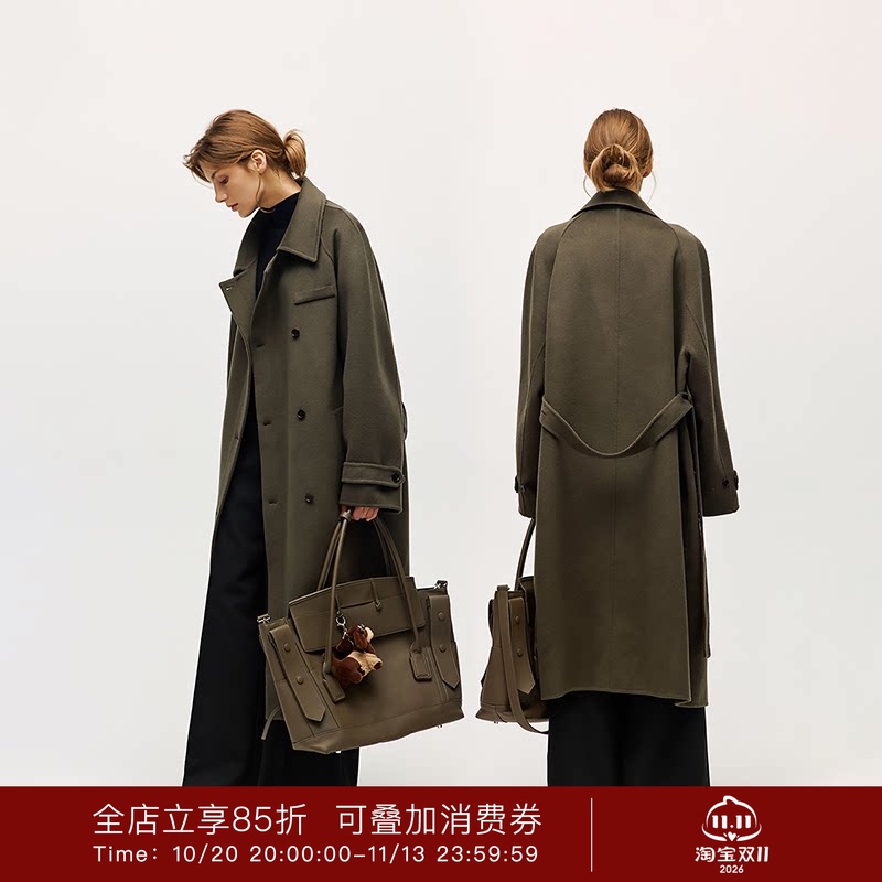 Fn Clean Explain【Celebrity Style】Double-Sided Woolen Coat for Women, High-End Mid-Length Woolen Jacket Fn Clean Explain【Celebrity Style】Double-Sided Woolen Coat for Women, High-End Mid-Length Woolen Jacket
