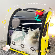 Cat Bag Out of portable cute Personality Space Cabin Dogs Large Capacity Double Shoulder Transparent Portable Pet Bag Breathable