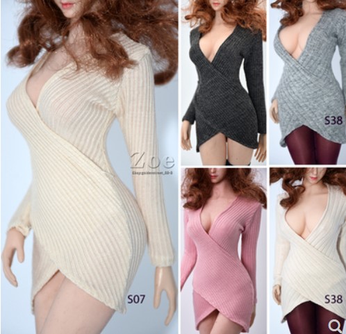 JIAOU JOLL 1//6 JOA-52 Puffed Sleeve Pleated Top Clothes Fit 12/'/' Female PH Body