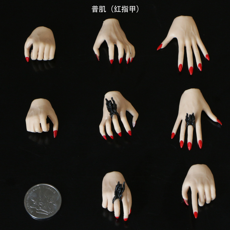 In Stock, Brand New 3Rd Generation Eagle Claw Hands, 1/6 Scale Plastic-Coated Body with Interchangeable Hand Types, 4 Pairs of Hands, Suitable for Female Soldier Figures