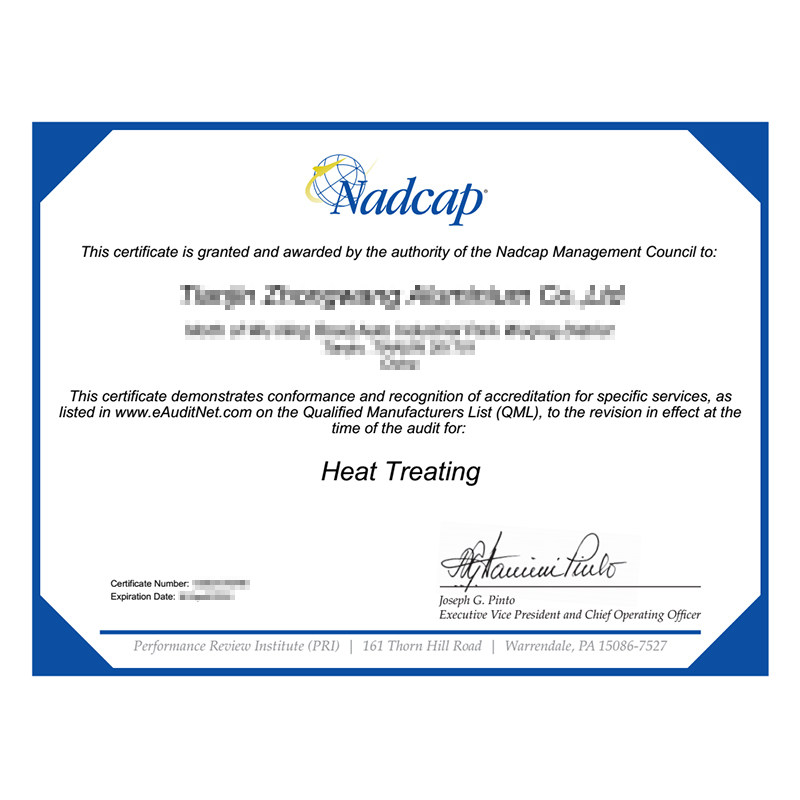NADCAP-Heat Treatment-AC7102