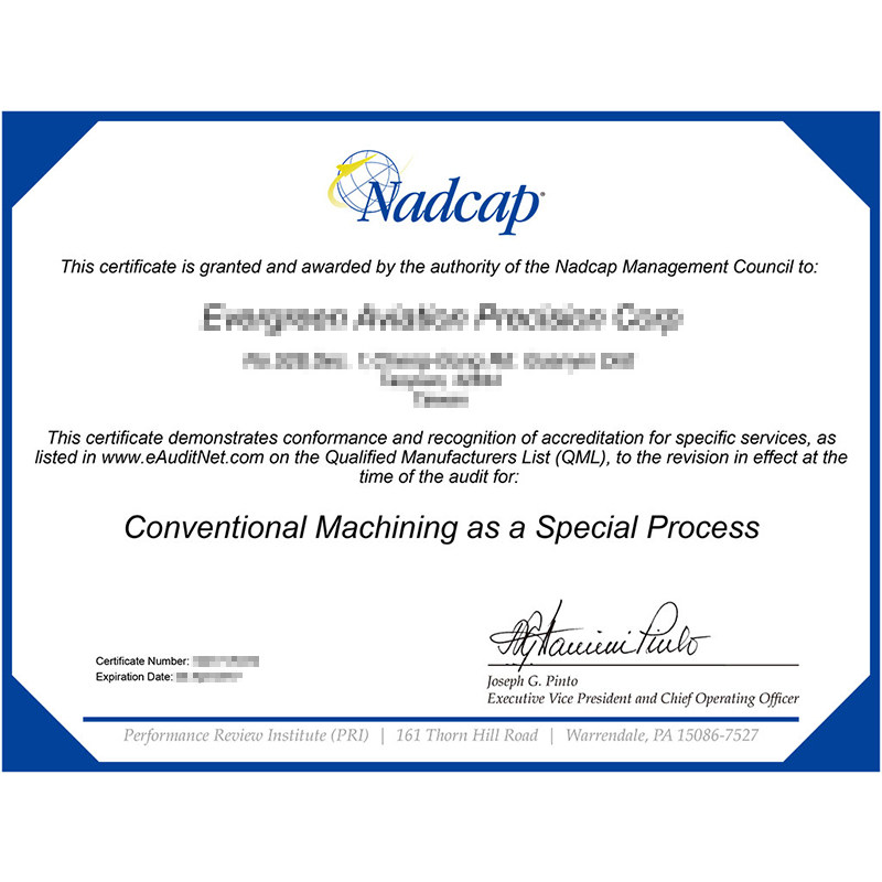 NADCAP-the conventional processing of -AC7126