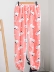Quần pyjama mới flannel nữ mùa đông lỏng dễ thương phim hoạt hình sinh viên trẻ kích thước lớn đóng miệng san hô lông cừu nhà quần shop quần áo nam Quần tây