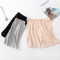 Safety pants woman anti-walking light summer thin not curbside Modale mid waist tight with bottom black meat color big code shorts underwear