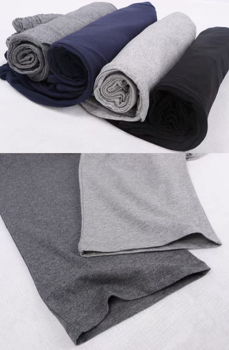 Quần Pyjama cho nam Quần cotton Nhà rộng Tuổi trẻ Giải trí Thể thao Mùa xuân và Mùa thu Quần mỏng Kích thước lớn quần lửng nữ