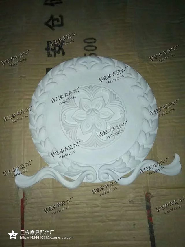 1627 1299 Châu Âu đồ nội thất nhựa phụ kiện nội thất nhựa hoa cửa trượt phụ kiện nhựa điêu khắc cửa trượt móc treo tường