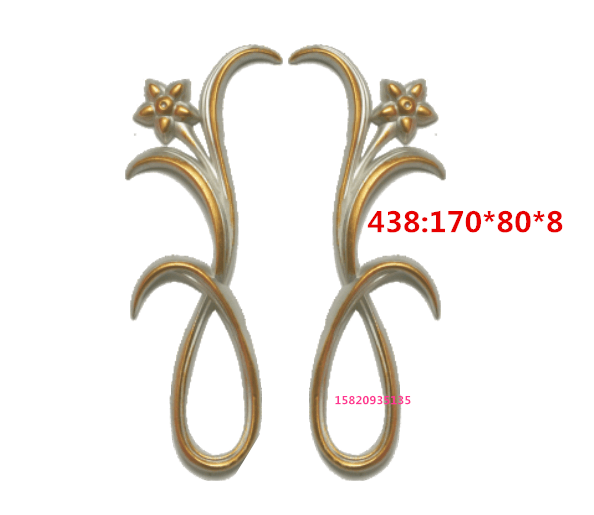 1055 đồ nội thất nhựa hoa tủ châu Âu phẳng hoa đồ nội thất chân xử lý bên cột hoa phụ kiện y
