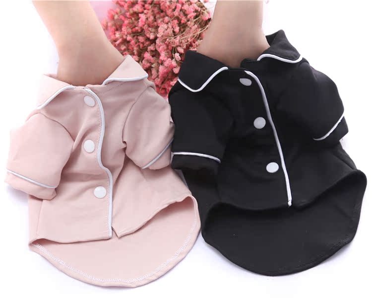 Quần áo chó Đồ ngủ Pháp điều hòa không khí nhà quần áo vật nuôi Teddy Bomeibi gấu pháp luật chiến đấu mèo trang phục hai chân quần áo - Quần áo & phụ kiện thú cưng phụ kiện cho thú cưng