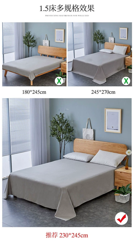Tấm vải cotton màu một mảnh vải cotton ký túc xá cho sinh viên