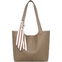 Viney Tote Bag 2024 New Autumn and Winter Womens Bag High-end Genuine Leather Large Capacity Commuting Single Shoulder Underarm Bag