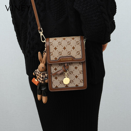 Viney bolso para teléfono móvil bolso de mujer 2026 NUEVO Bolso bolso de mujer bolso cruzado Otoño e Invierno 2025 mini bolso ligero de lujo