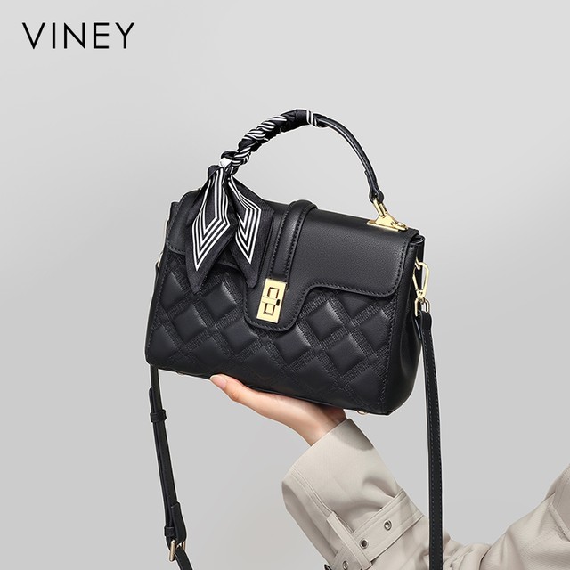 Viney bag women's 2025 new genuine leather women's bag crossbody atmospheric mother bag high-end shoulder handbag