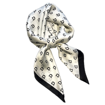 Viney silk scarf womens summer season high-end 2024 new small square scarf with shirt professional wear neck protector and scarf