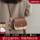 Viney bag 2026 новая кожаная женская сумка, маленькая круглая сумка, легкая роскошная нишевая сумка для мобильного телефона высокого класса, маленькая сумка-мессенджер mini 0