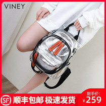 viney backpack 2020 new leather autumn winter popular 2021 soft leather backpack womens large capacity Womens bag tide