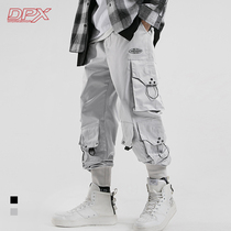 Spring and Autumn New multi-pocket toe overalls mens fashion brand loose ins Street function wind Harlan casual trousers