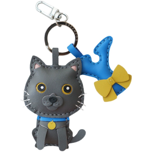 Dreamzoo Original Cat Sended British Короткая сельская кошка -ключ -синяя кошка и белая кошка для брелок