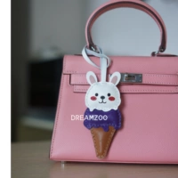 Белая+фиолетовая кожаная веревка