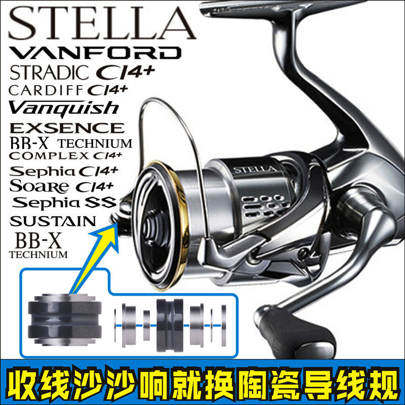 Spinning wheel CI4 ceramic wire gauge bearing F60,000 Questella STELLA na repair rustling sound