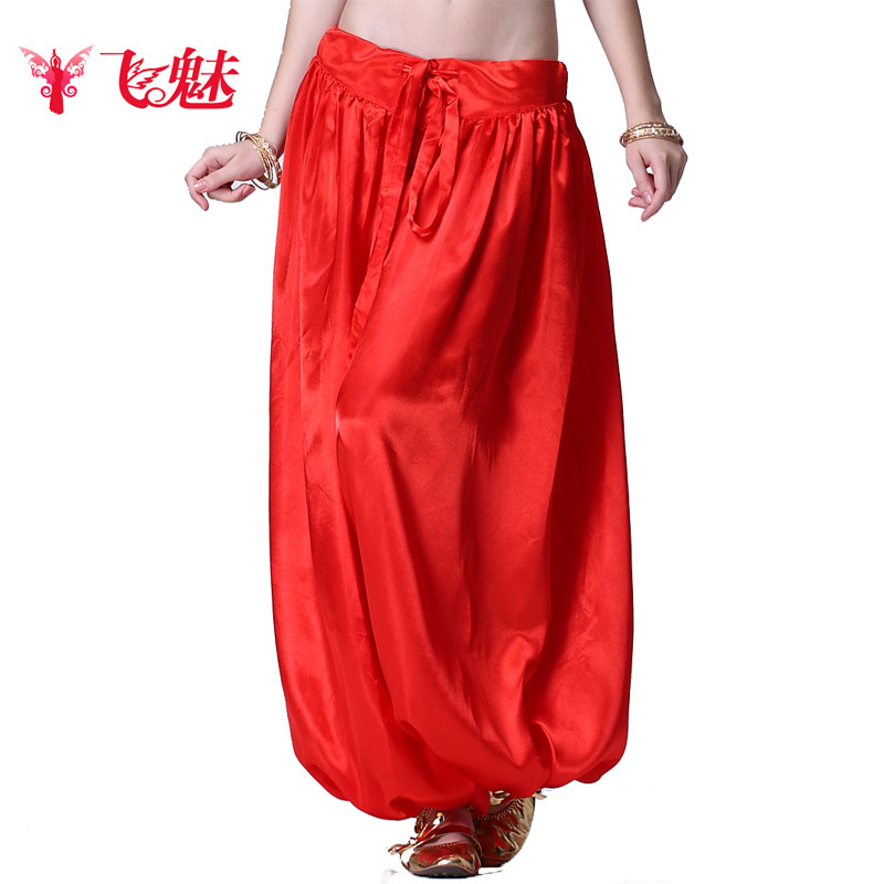 Belly dance bloomers colored pants Indian dance practice pants fat woman wide leg pants Fat Man Men's and women's dance pants
