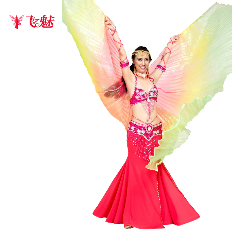 Fly Phantom 2022 adult belly leather dance Colorful Wings color large Wings Belly dance Golden Wings Props
