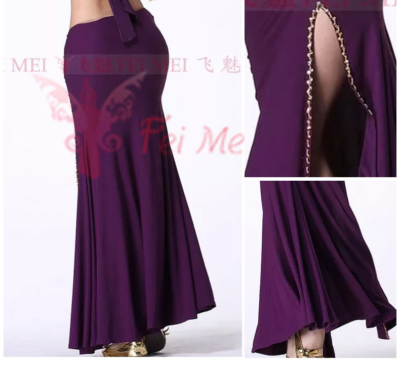 Bay quyến rũ Váy múa bụng mới Gói váy hông Váy đính cườm hở Váy xẻ Váy gợi cảm Váy khiêu vũ - Khiêu vũ / Thể dục nhịp điệu / Thể dục dụng cụ giày nhảy dancesport cho trẻ em