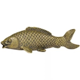 Твердые латунные кои, антикварные медные поделки, чайные домашние животные, имитация латунного карпа, год за годом украшения