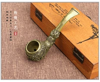 Мужской старомодный латунный медный мундштук ручной работы для пожилых людей, подарок на день рождения