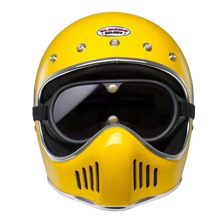 1974 Kính đầu máy Retro Cổ điển McQueen Mũ bảo hiểm xe máy Harley Kính chắn gió Hiệp sĩ - Xe máy Rider thiết bị