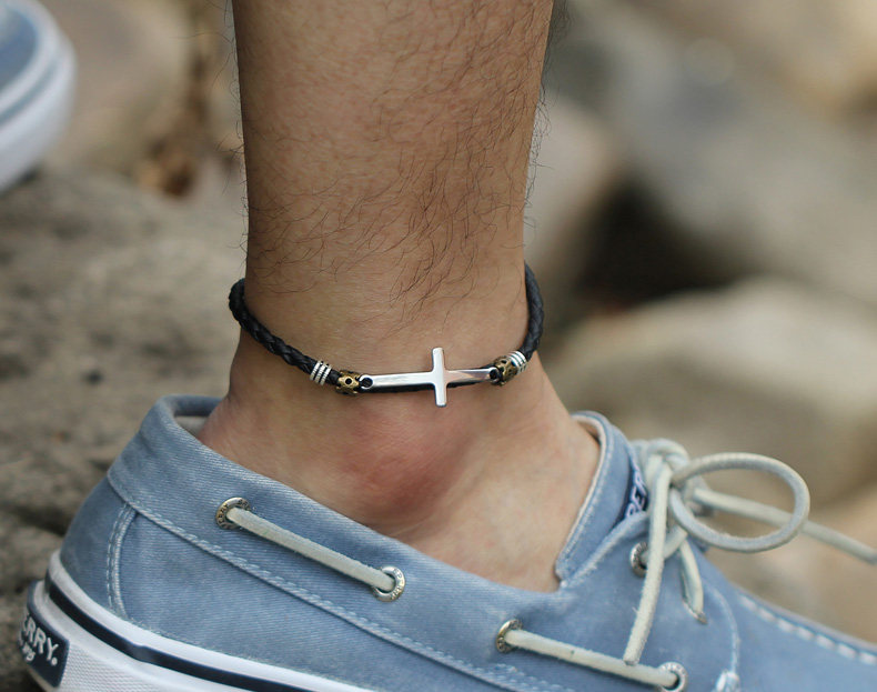 Bracelet de cheville homme en Cuir - Ref 3104032 Image 23