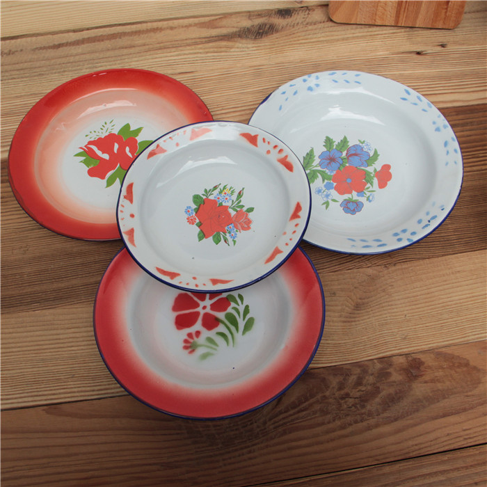 Ten old-fashioned ceramic disc dish dish dish dish nostalgia restaurant city well hot pot dish logo