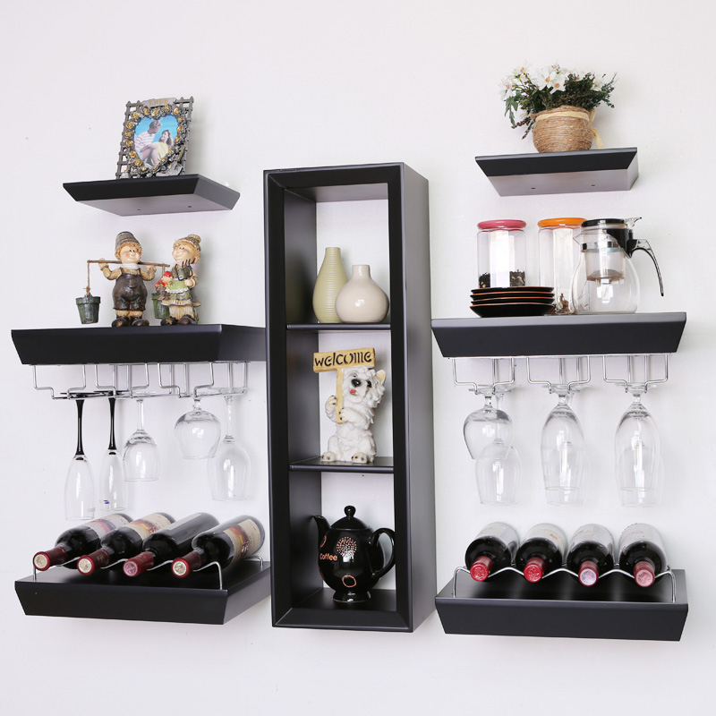 Wine Rack Wall Hanging European Restaurant Mounted Cabinet Wine Rack Wall Hanging European Restaurant Mounted Cabinet Creative