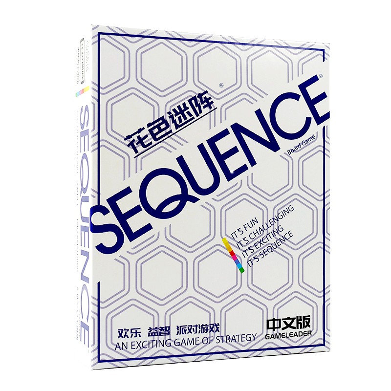 Sequence game Fancy backgammon game Intellectual confrontation Team building board game Suit puzzle