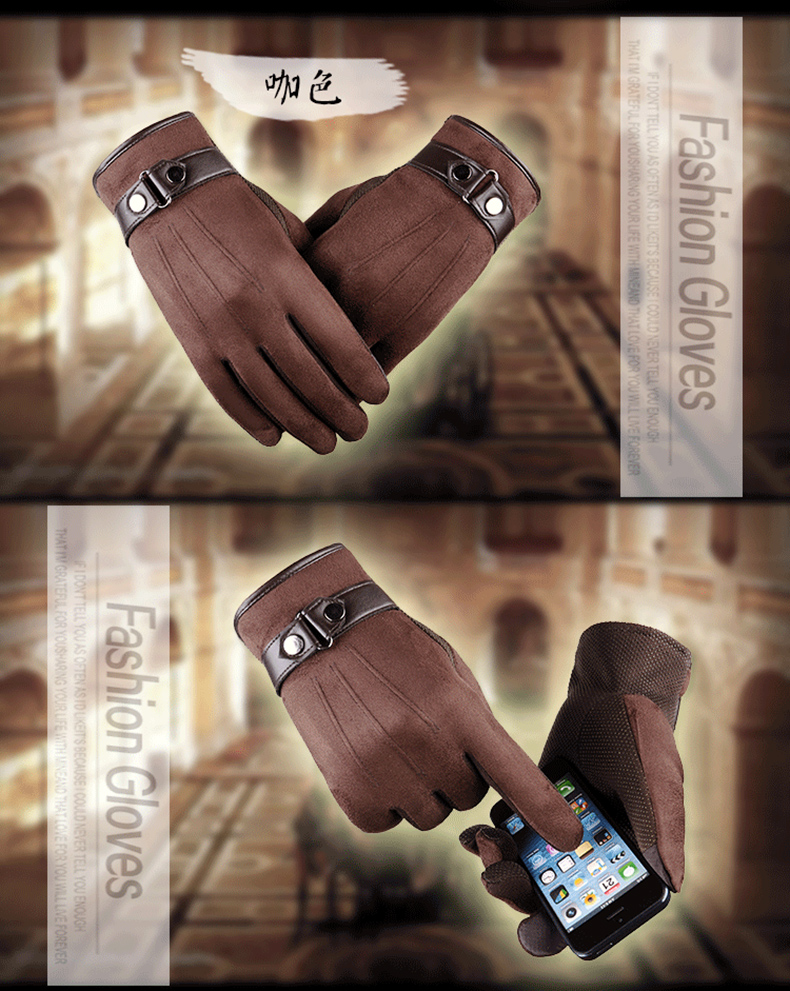Gants pour homme      en velours - Ref 2781703 Image 18