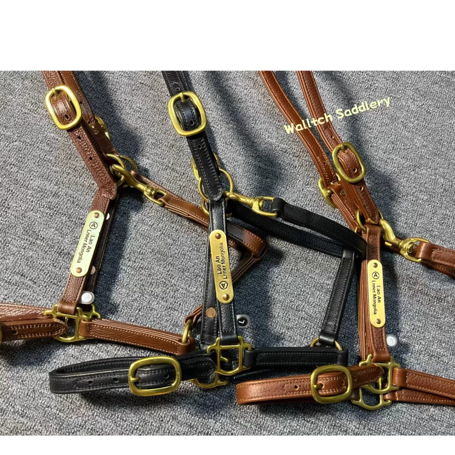 骑马马具大揭秘:牵马笼头&纯铜铭牌,八尺马术具,让马术更优雅!🏇 -牵马-淘宝百科网