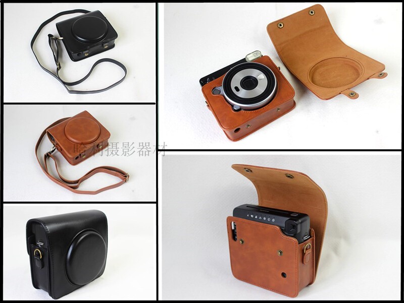 Suitable for Fuji Instax Square Sq6 Sq1 Camera Bag Leather Case Sq6 Sq1 Protective Case