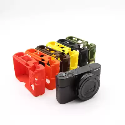 The application of Sony RX100III black camera bag silicone case DCS-RX100M3 M4 m5 6 7 covers