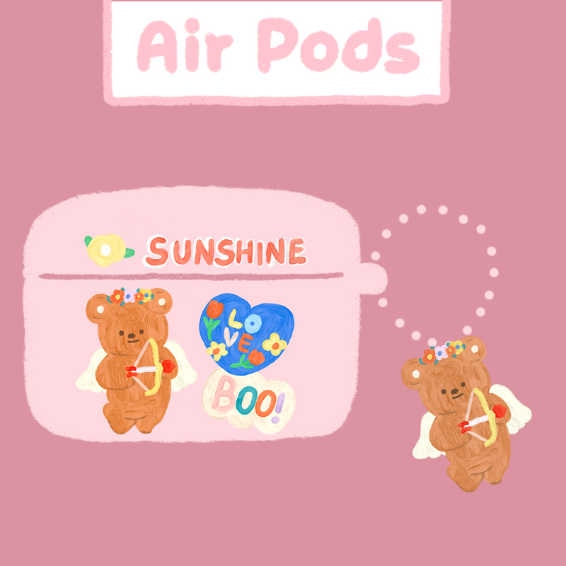 funnyns homemade airpodspro3 protective sleeve tpu apple 1 2 wireless bluetooth headset soft sleeve couple