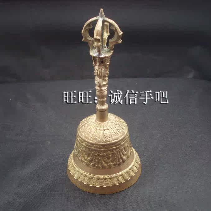 Buddhist Supplies Paraphernalia Bronze Rattle King Diamond Buddha's Hand Rattle Bell Diamond Bell
