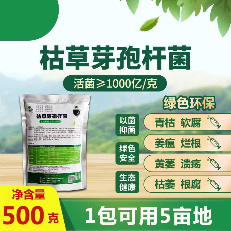 100 billion grams of Bacillus subtilis for agriculture Green organic planting microbial functional bacteria factory direct sales