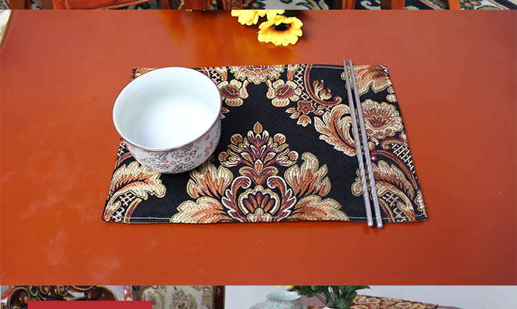 Tấm pad cách nhiệt pad không thấm nước mat mat Châu Âu vải coaster bát mat hoa nồi mat chống trượt khăn trải bàn bảng bunting khan trai ban