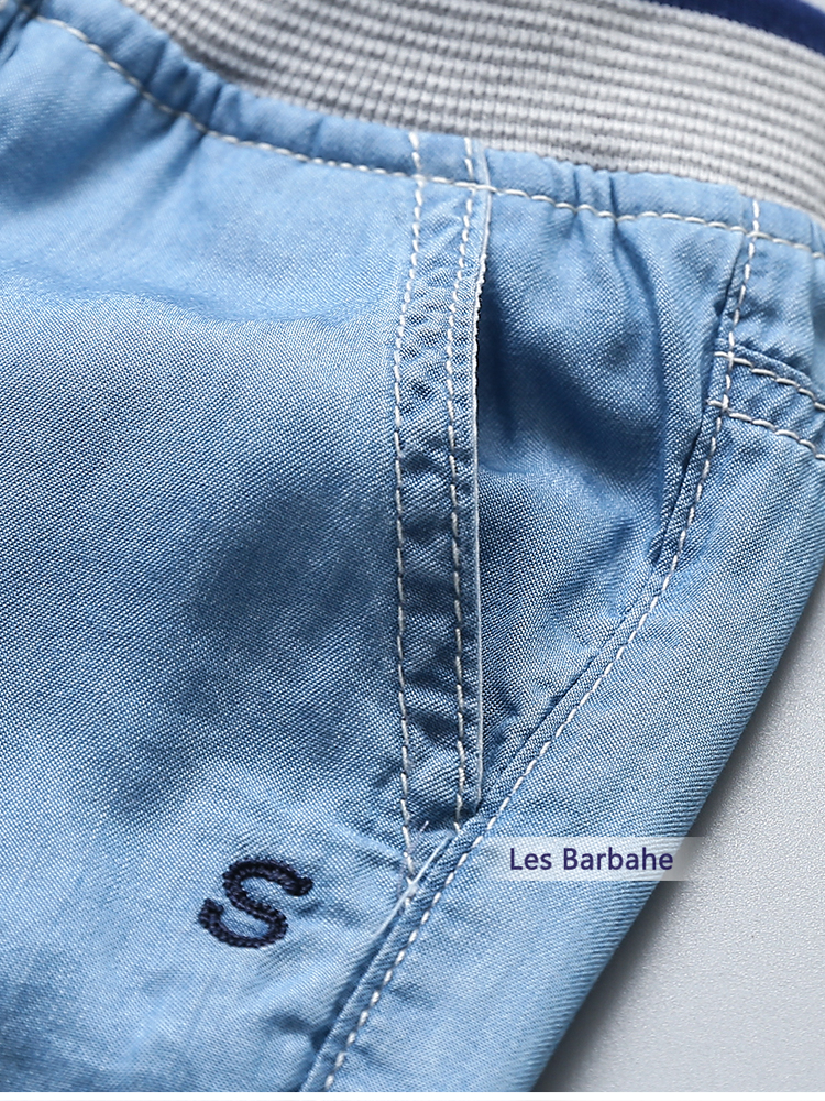 2019 xuân hè mới Quần áo trẻ em châu Âu và châu Mỹ ngày bé trai bằng vải cotton cotton bé thường mặc quần mỏng phần lưới chống muỗi - Quần jean quần jean lót lông trẻ em